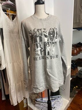 Taylor Swift Gray 'The Eras Tour' Graphic Sweatshirt